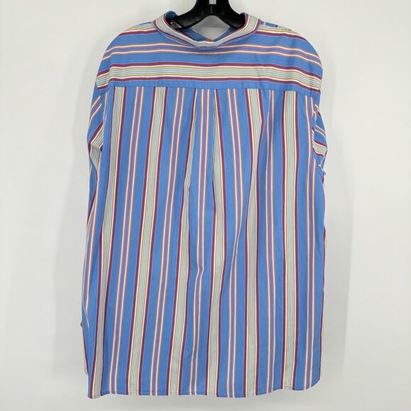 Ralph Lauren Women's Striped Button Down Shirt size 22W plus Cotton long sleeve - Picture 8 of 10